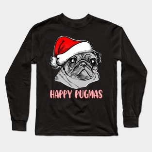 Happy pugmas Long Sleeve T-Shirt